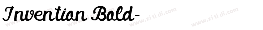 Invention Bold字体转换